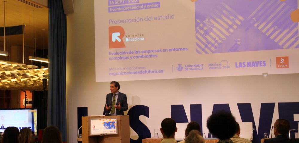 Fotografía de la presentación del estudio Valencia Reacciona