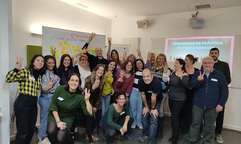 Participantes en las primeras sesiones de la nueva Comunidad de Práctica de Triple Impacto de Valencia